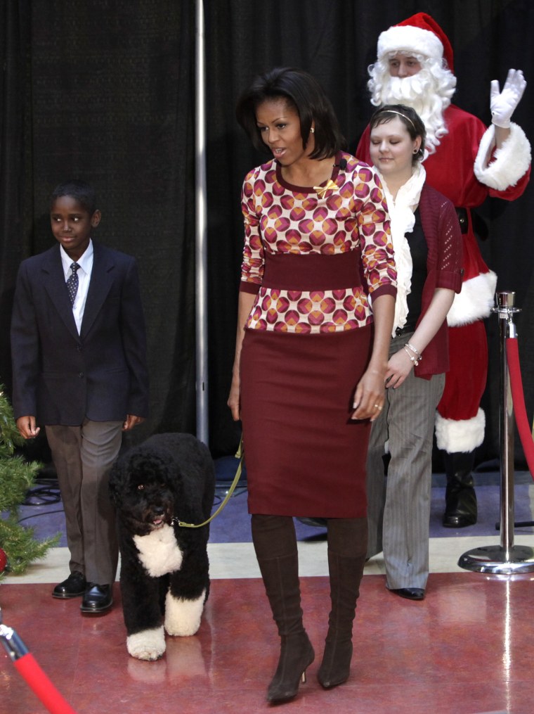 Image: First lady Michelle Obama visits the Children's National Medical Center